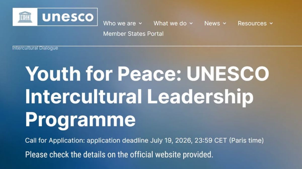  UNESCO Intercultural Leadership Programme 2026: Young Changemakers Can Get $10,000 Funding