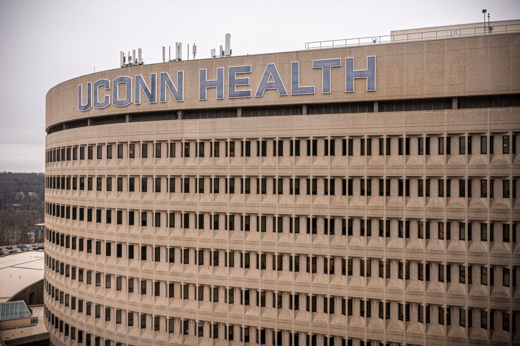 UConn School of Medicine from the National Institutes of Health National Heart. Image Credit: Mark Mirko/The Hartford Courant