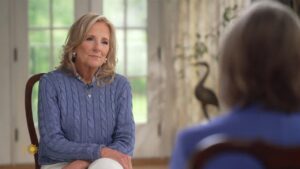 Jill Biden interview with CBS . Image Credit: CBS News