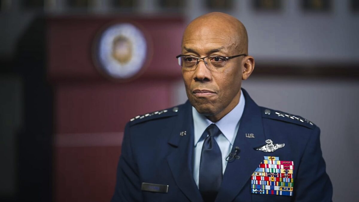 Charles Q. Brown Jr. urges military neutrality in new essay. Image Credit: NBC