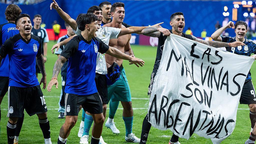 Argentina face possible FIFA punishment over Falklands banner. Image Credit: Getty Images 