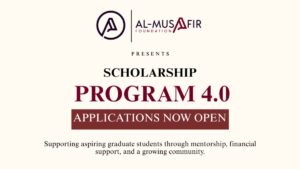 Applications open for AlMusaafir Foundation Scholarship 2026