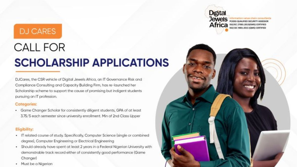  Digital Jewels Scholarship 2026: ₦200,000 Annual Support, Full Tuition and Job Opportunities