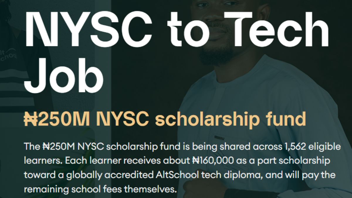 Tunde Onakoya partners with AltSchool Africa and Jobs59 to launch a ₦250 million tech scholarship for Nigerian graduates and NYSC members
