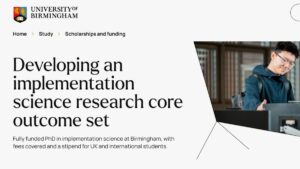 University of Birmingham opens fully funded PhD research scholarship for 2027