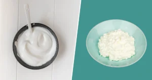 A selection of high-protein foods including Greek yogurt, cottage cheese, eggs, nuts, and edamame