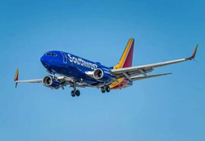 Southwest Flight WN4761 lands safely in Charleston after fuel leak scare. Image generated by AI 
