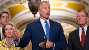 Senate Majority Leader John Thune. Image Credit: The HILL