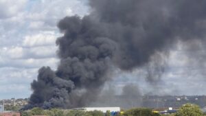 Huge waste facility fire near Wembley disrupts London transport. (X)