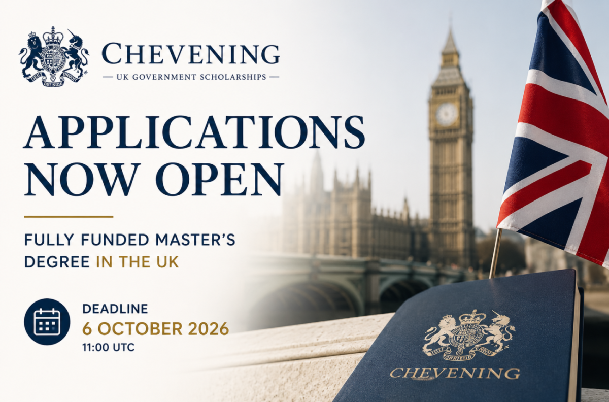  Chevening Scholarship 2027: Eligibility, Benefits, Deadline and How to Apply