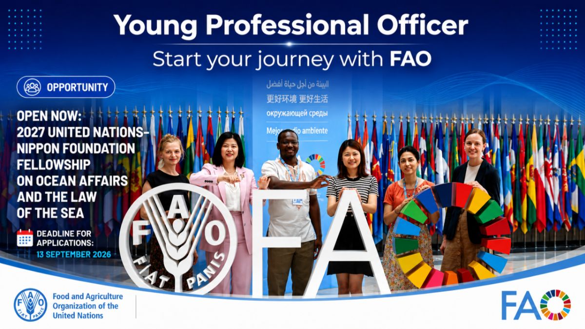 FAO Young Professionals Program 2026 applications open