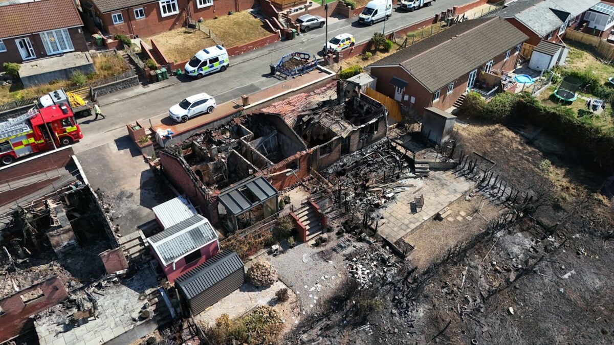 Fire crews were called to a fire on Hazelwood Road on Wednesday afternoon (12 August). Credit: Media Wales