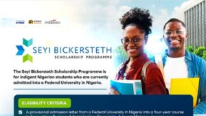 KPMG Seyi Bickerseth opens fully funded scholarship for Nigerian undergraduates.