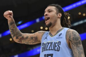 Memphis Grizzlies forward Brandon Clarke died May 11 from the effects of cocaine and heroin, the Los Angeles County Department of Medical Examiner announced Friday. (Brandon Dill / Associated Press)