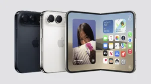 Apple unveils its first foldable iPhone Duo. Credit: Apple