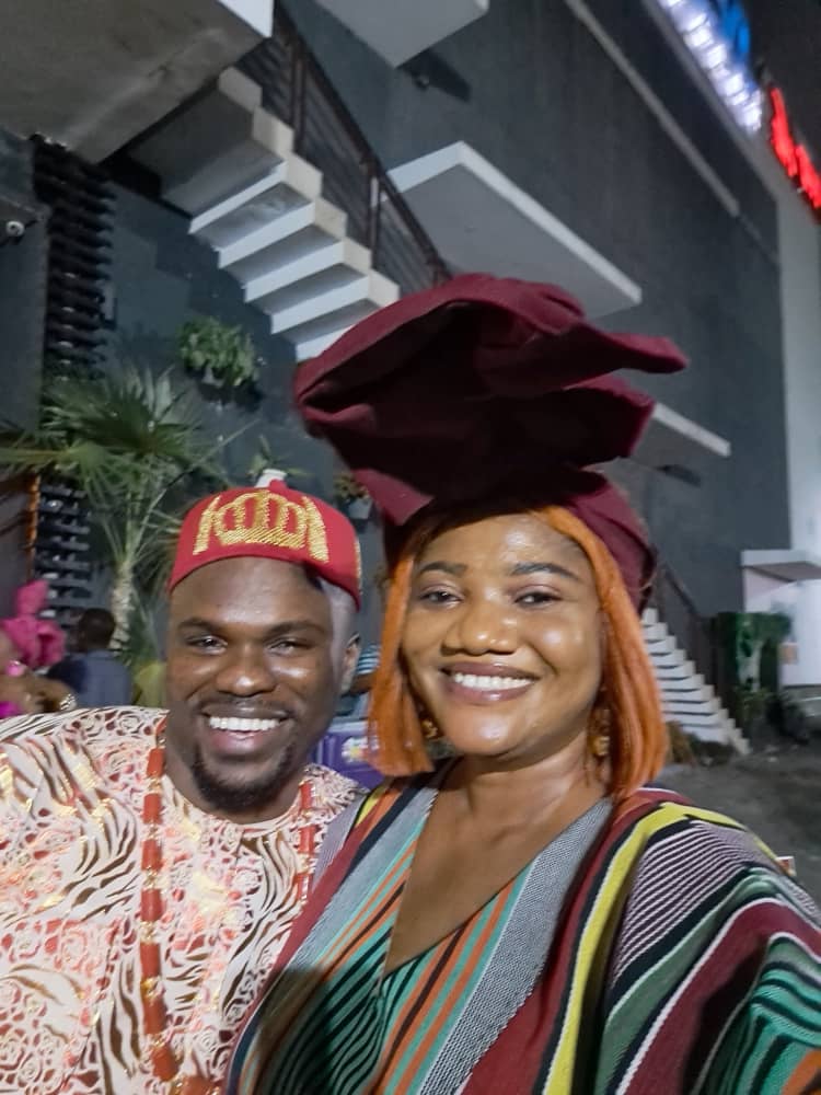 Cecilia Olayanju Bunmi and Tosin Silverdam during at the Premier of the movie "iyalode" by Toyin Abraham