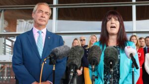 Nigel Farage and Helen Jenner. Image Credit: Getty Images