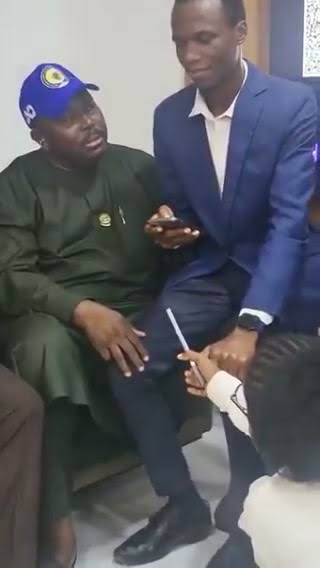 VIDEO: Know why a male student was sitting on Oyo APC candidate’s lap