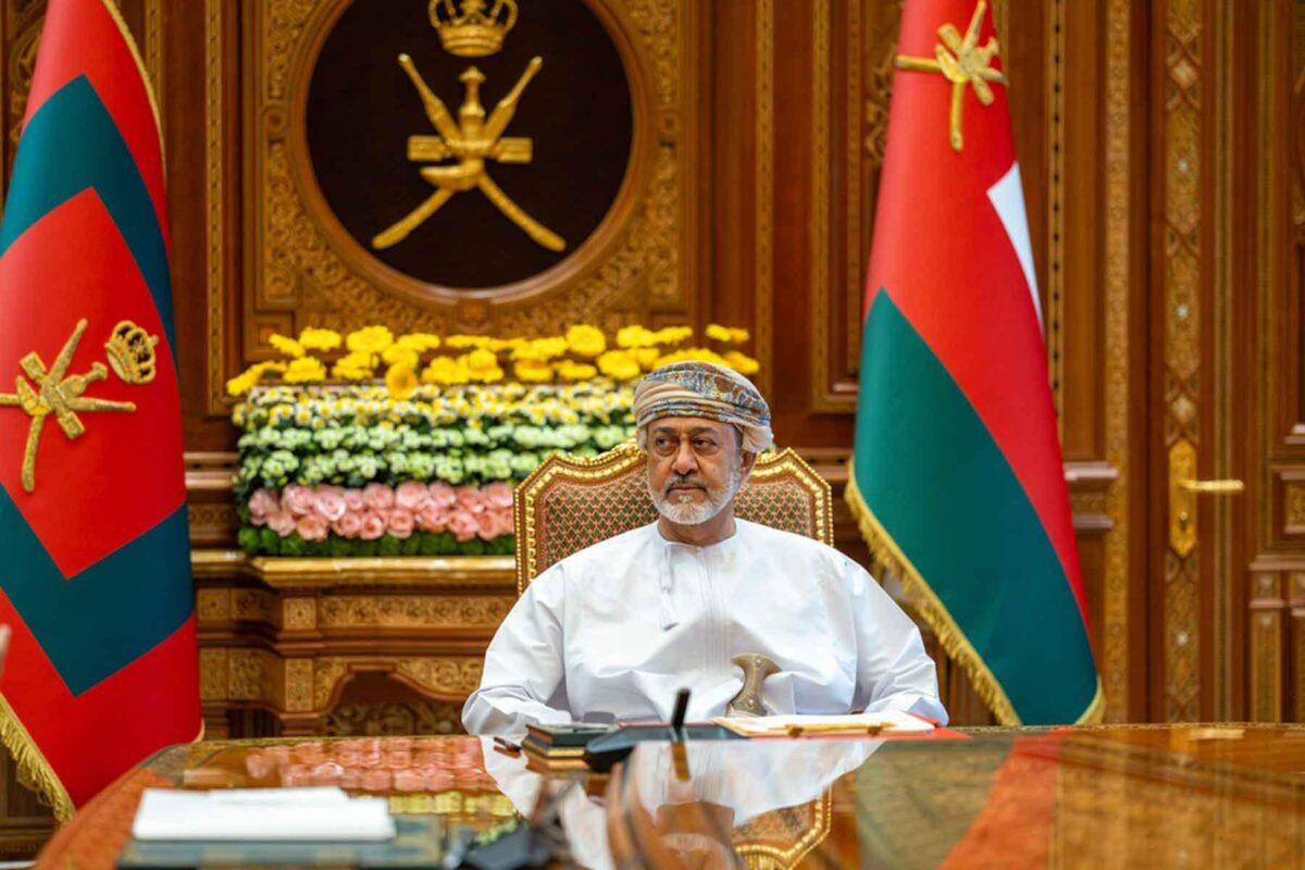 Sultan of Oman, Haitham bin Tariq Al Said.