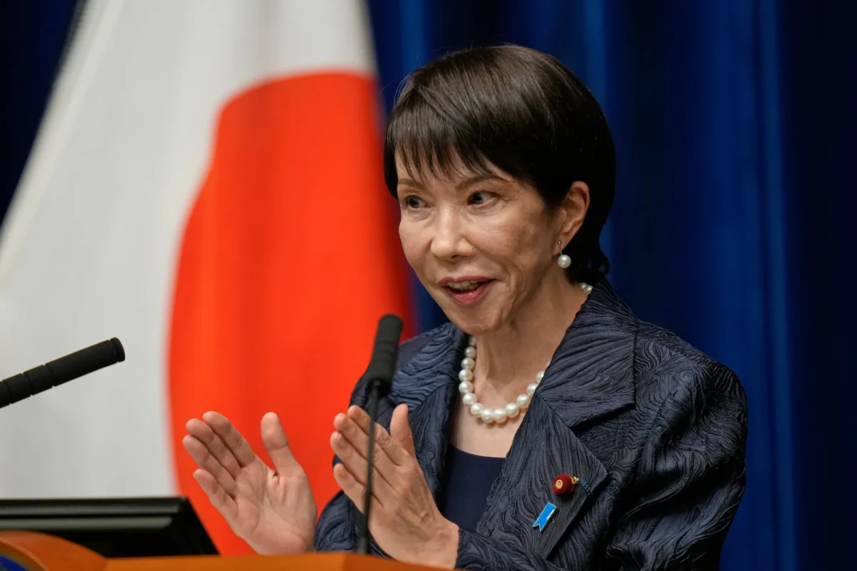 Japan Prime Minister, Sanae Takaichi. CVredit: AP Photo/Eugene Hoshiko, Pool