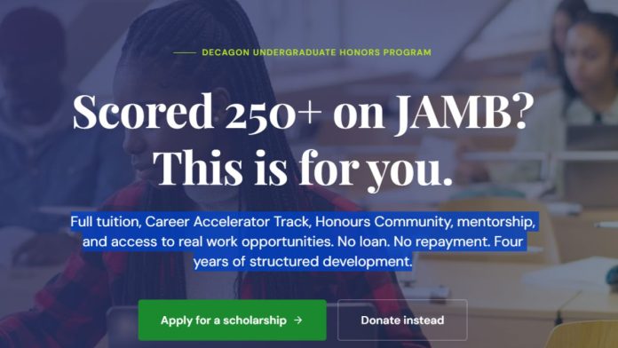  Decagon Undergraduate Scholarship 2026: Full Tuition, Mentorship and Career Opportunities