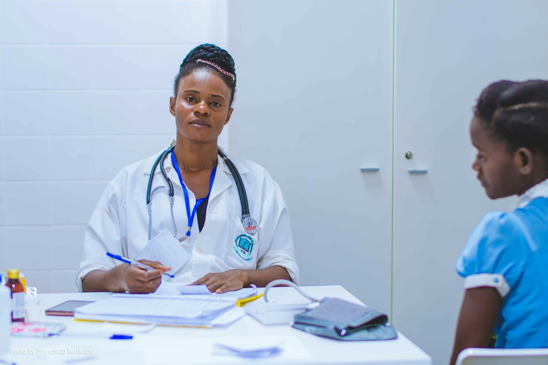Healthcare worker in a clinical setting; stock image, not the Nigerian Ebola patient or her treatment team.