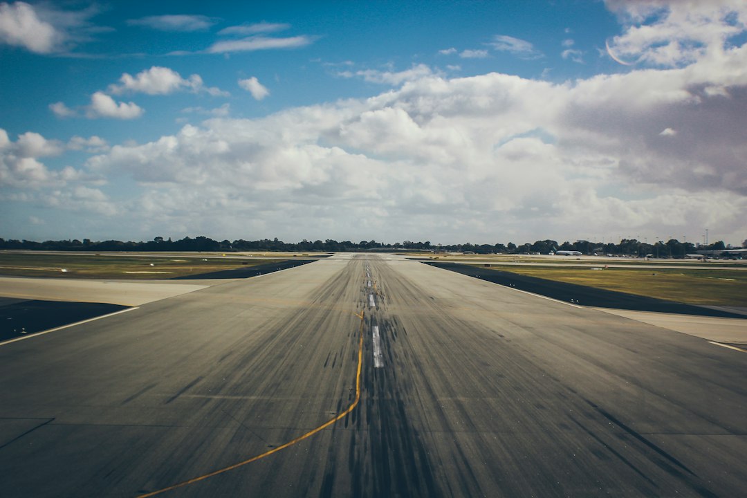 Passenger aircraft taking off from an airport runway; stock image, not the aircraft used in Nigeria’s Ebola patient transfer.