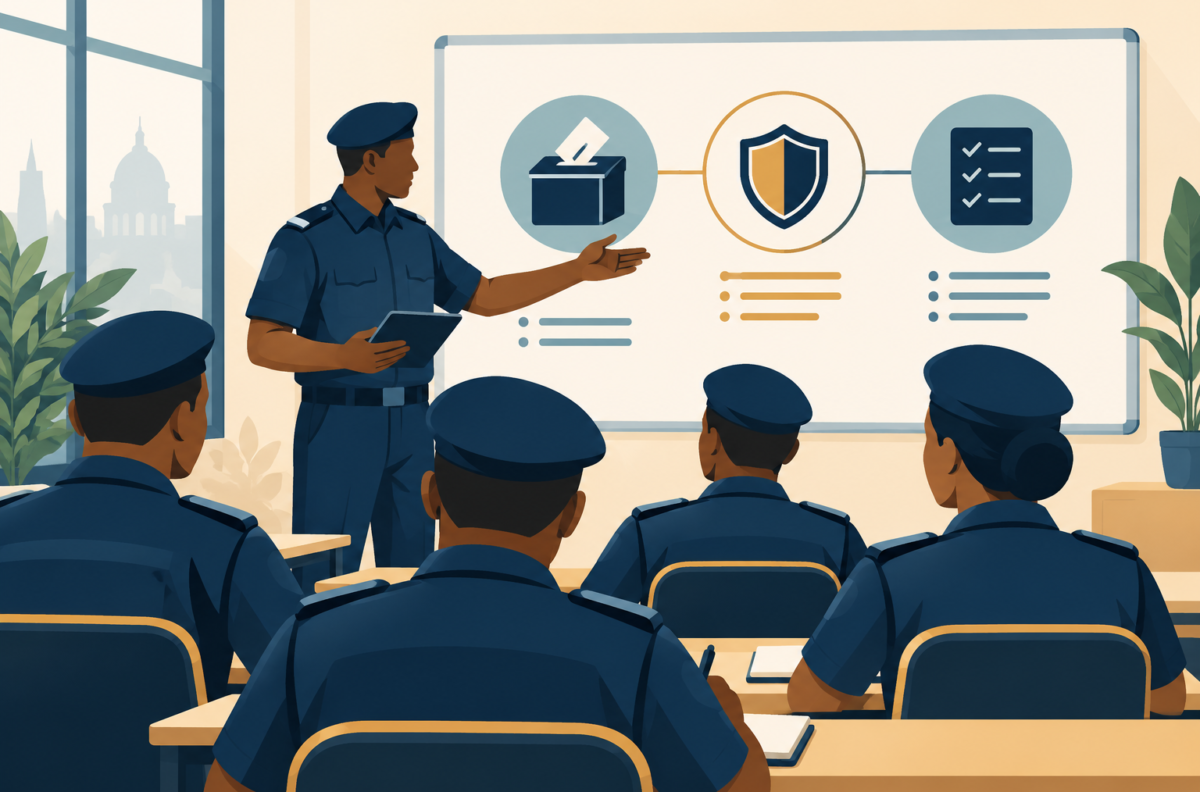  Police begin election security training for 10,000 officers